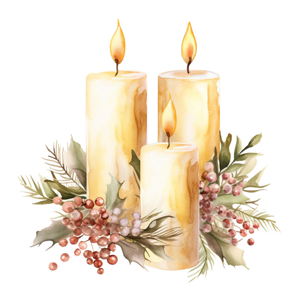 A Golden Christmas Fabric Panel 38