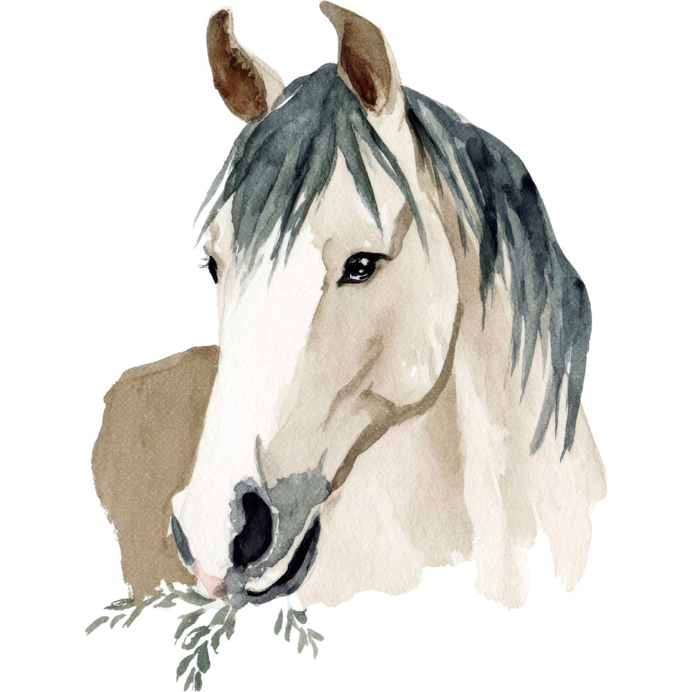 Watercolor Horses Fabric Panel 66