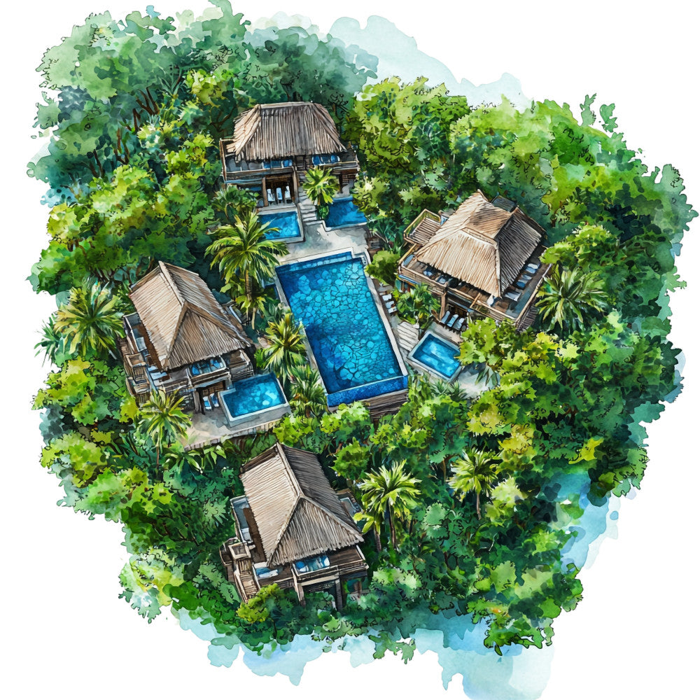 Thailand Resort Fabric Panel 7