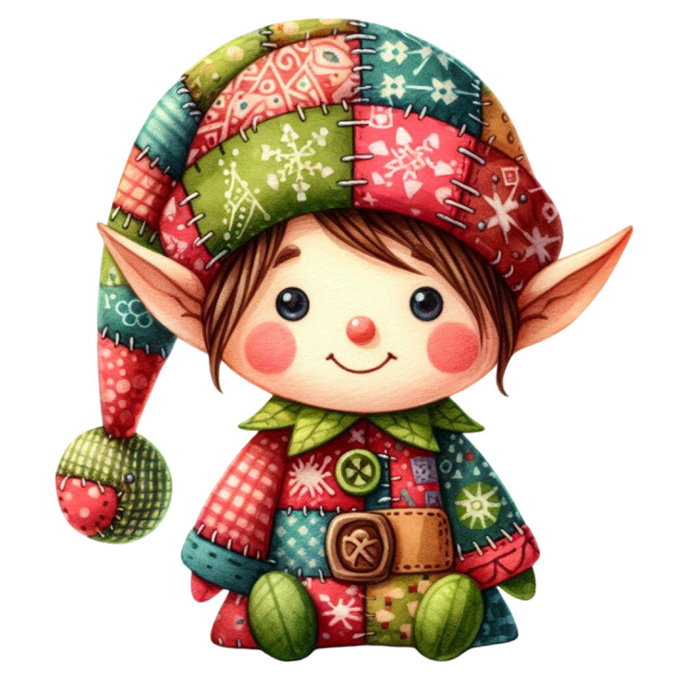 Patchwork Christmas Fabric Panel 16