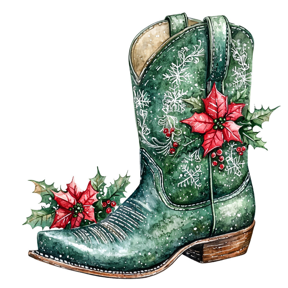 Cowboy Christmas Fabric Panel 34