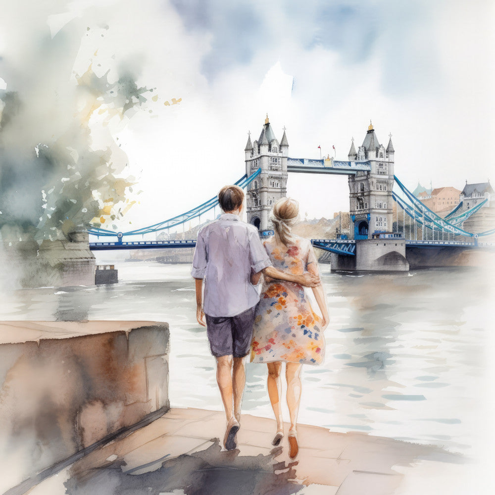 London In Summer Fabric Panel 5