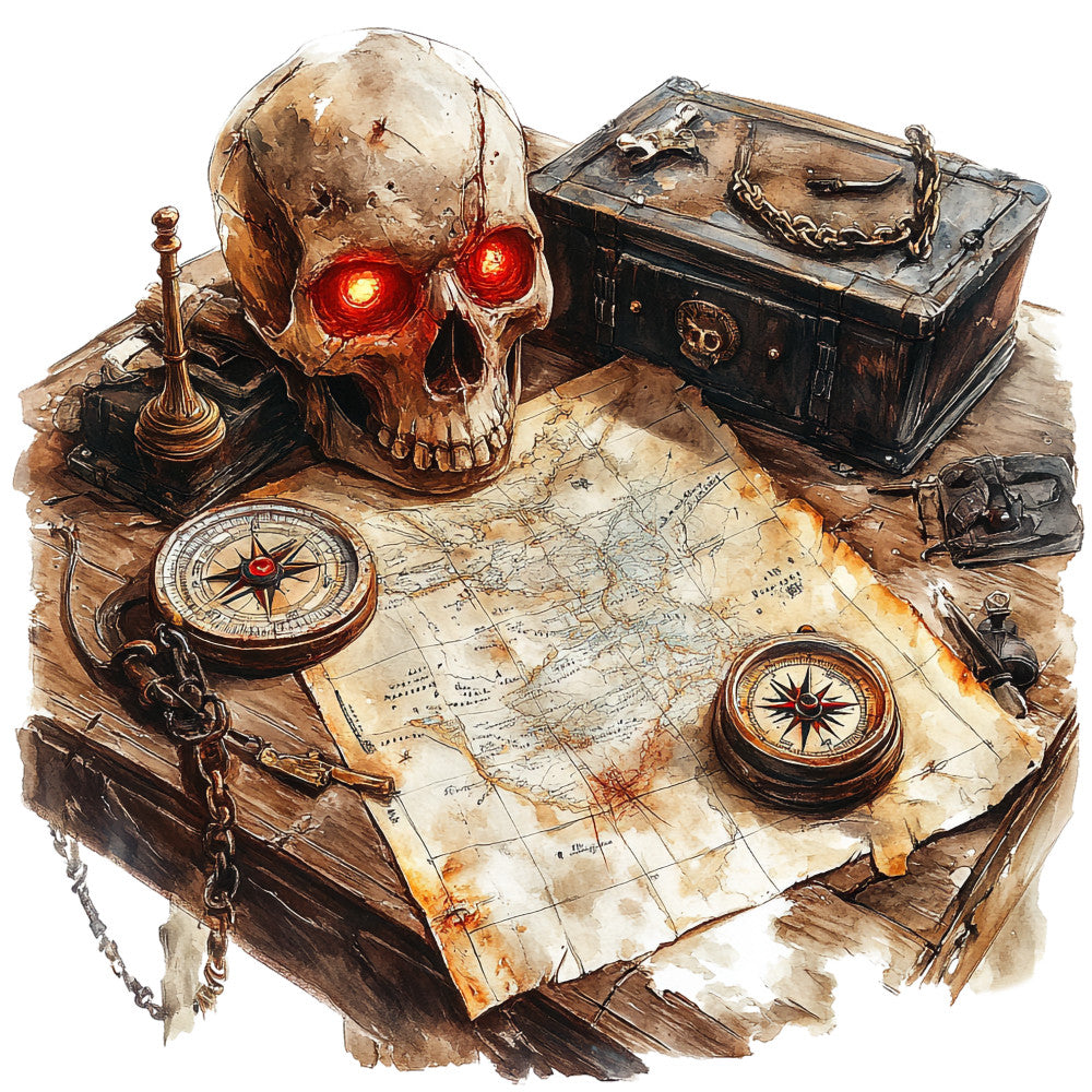 Haunted Ocean Fabric Panel 24