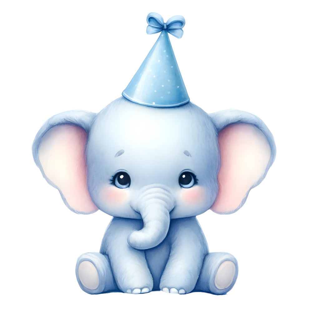 Baby Boy Elephant Fabric Panel 31