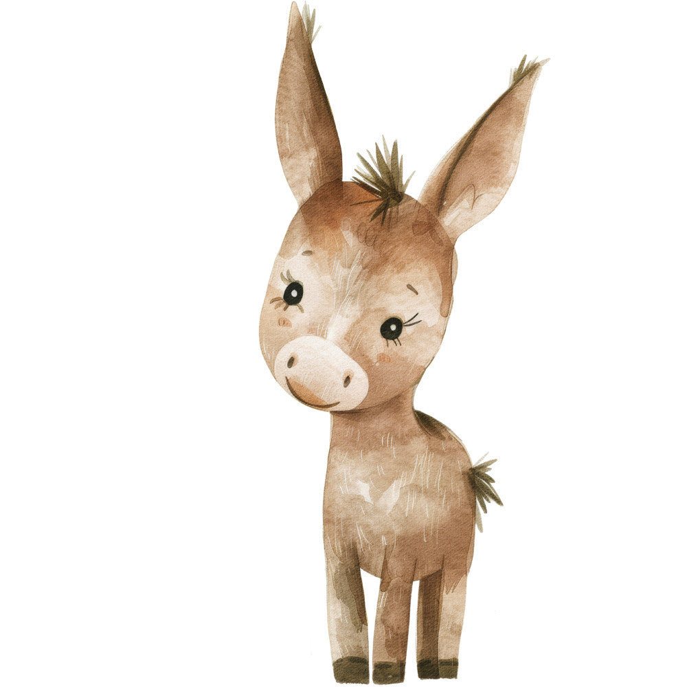 Watercolor Farm Fabric Panel 49