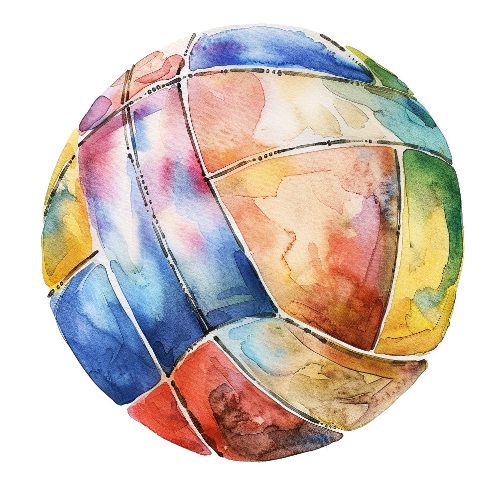 watercolor, abstract, geometric, circular design, multicolor, rainbow, blue, yellow, green, coral, pink, purple, orange, red, warm tones, cool tones, modern, contemporary, artistic, hand-painted effect, bohemian, whimsical, celestial, stained glass, mandala-inspired, wall hanging, art quilt, home decor, mixed media, gradient