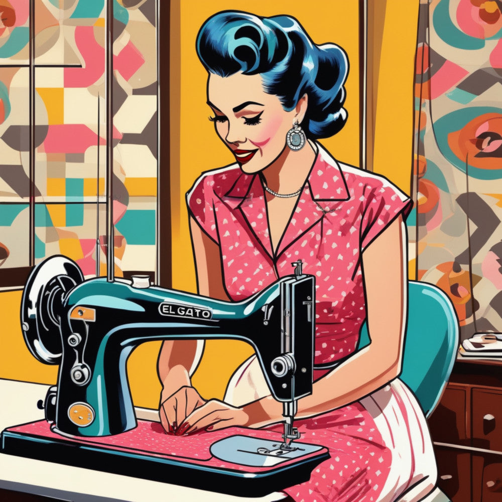 Sewing Ladies Fabric Panel 3