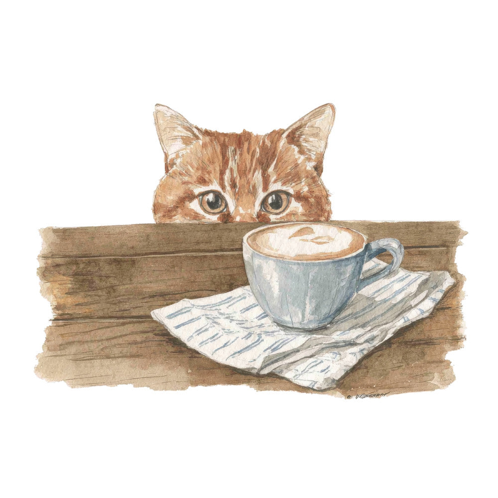 Cozy Autumn Cats Fabric Panel 17