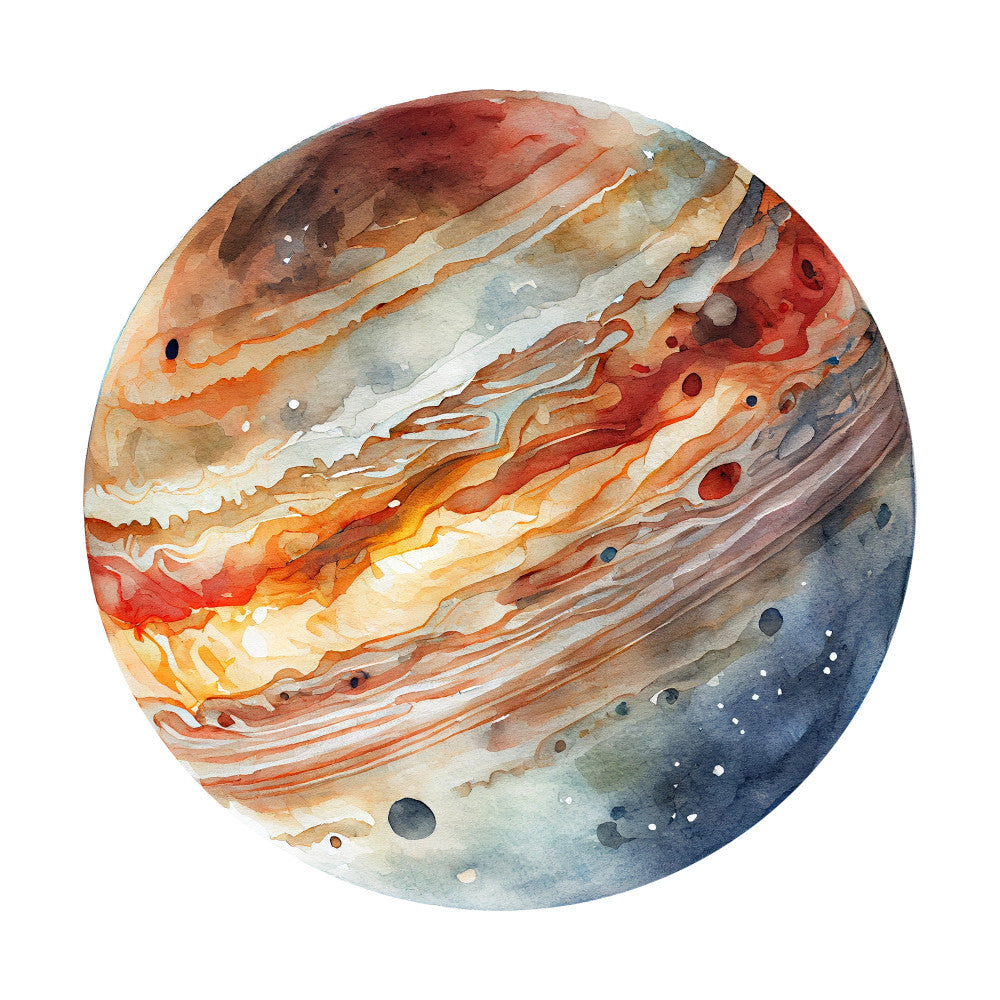Watercolor Space Planet Fabric Panel 8