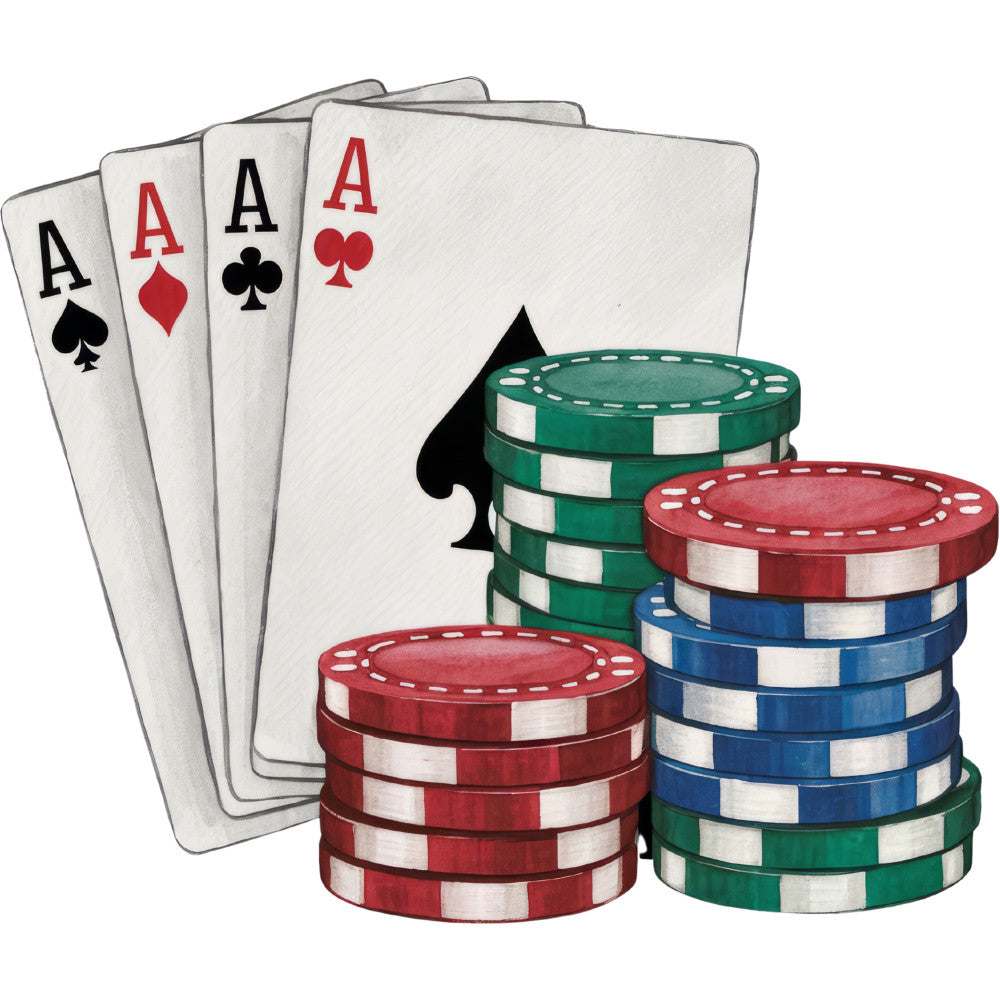 Watercolor Casino Fabric Panel 28