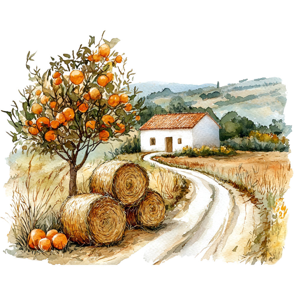 Autumn Landscape Fabric Panel 13