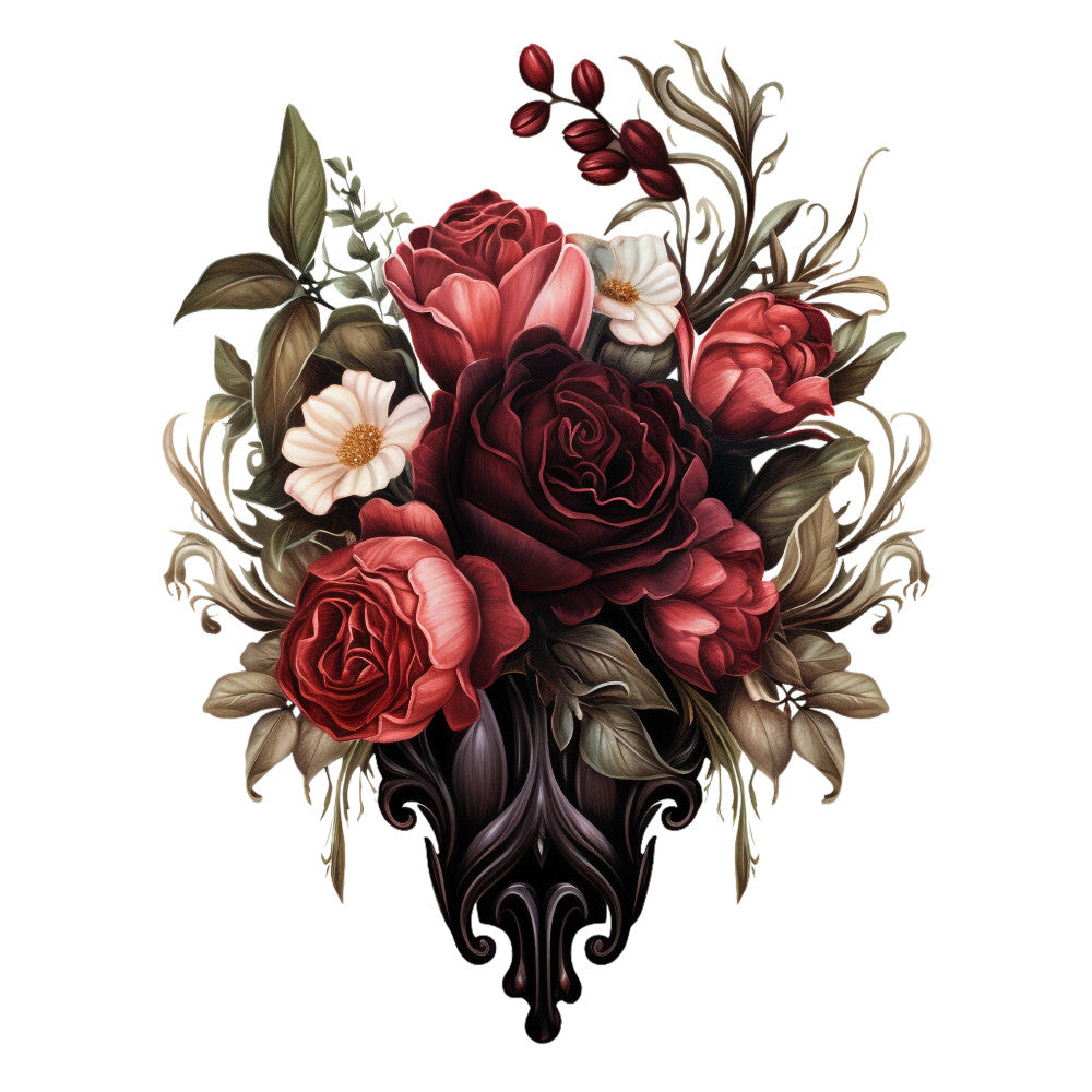 Gothic Floral Fabric Panel 11