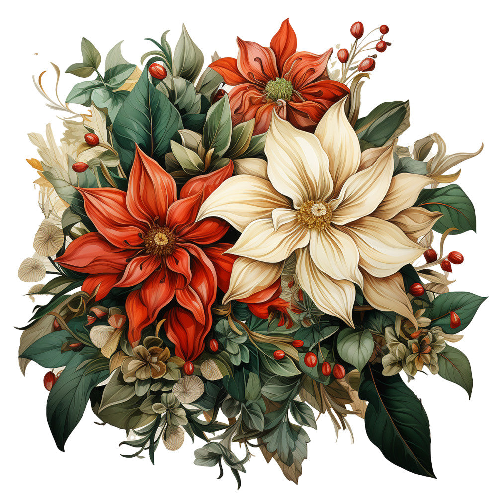Elegant Christmas Fabric Panel 8
