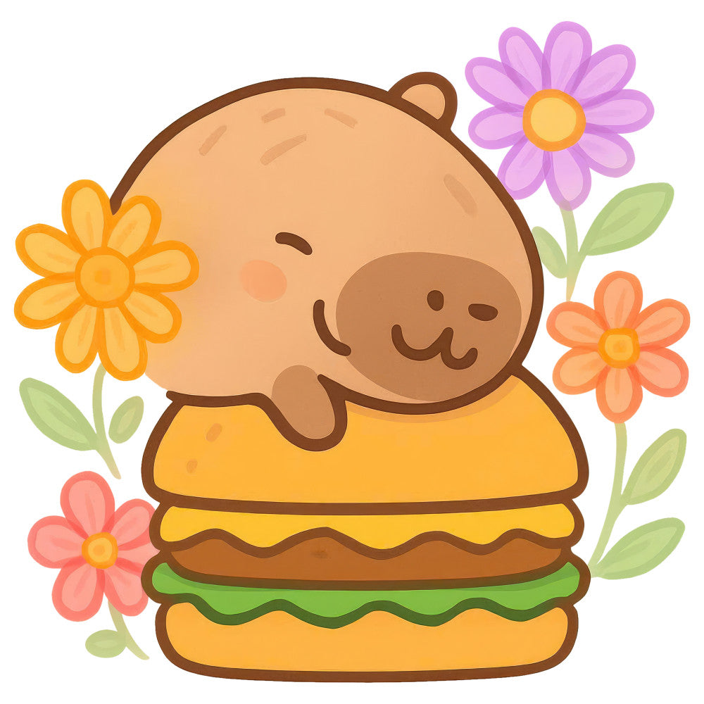 Cartoon Capybara Fabric Panel 22