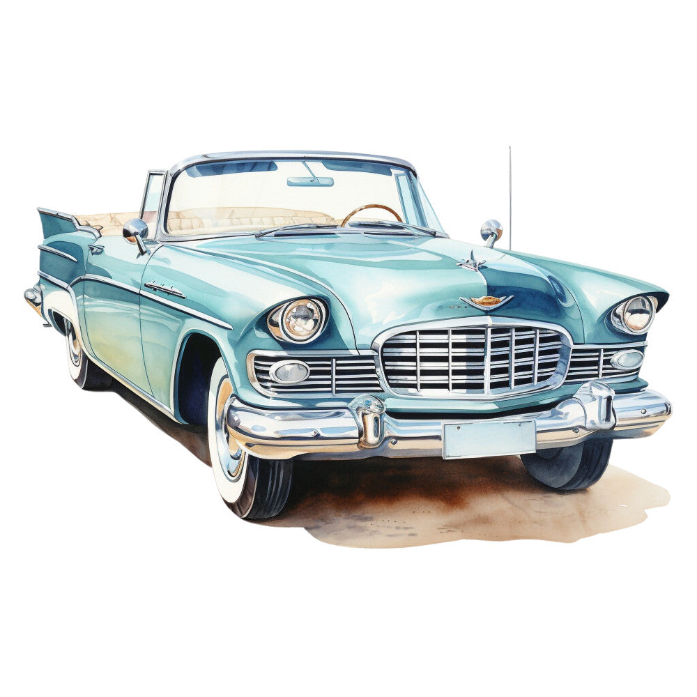 Vintage Cars Fabric Panel 37