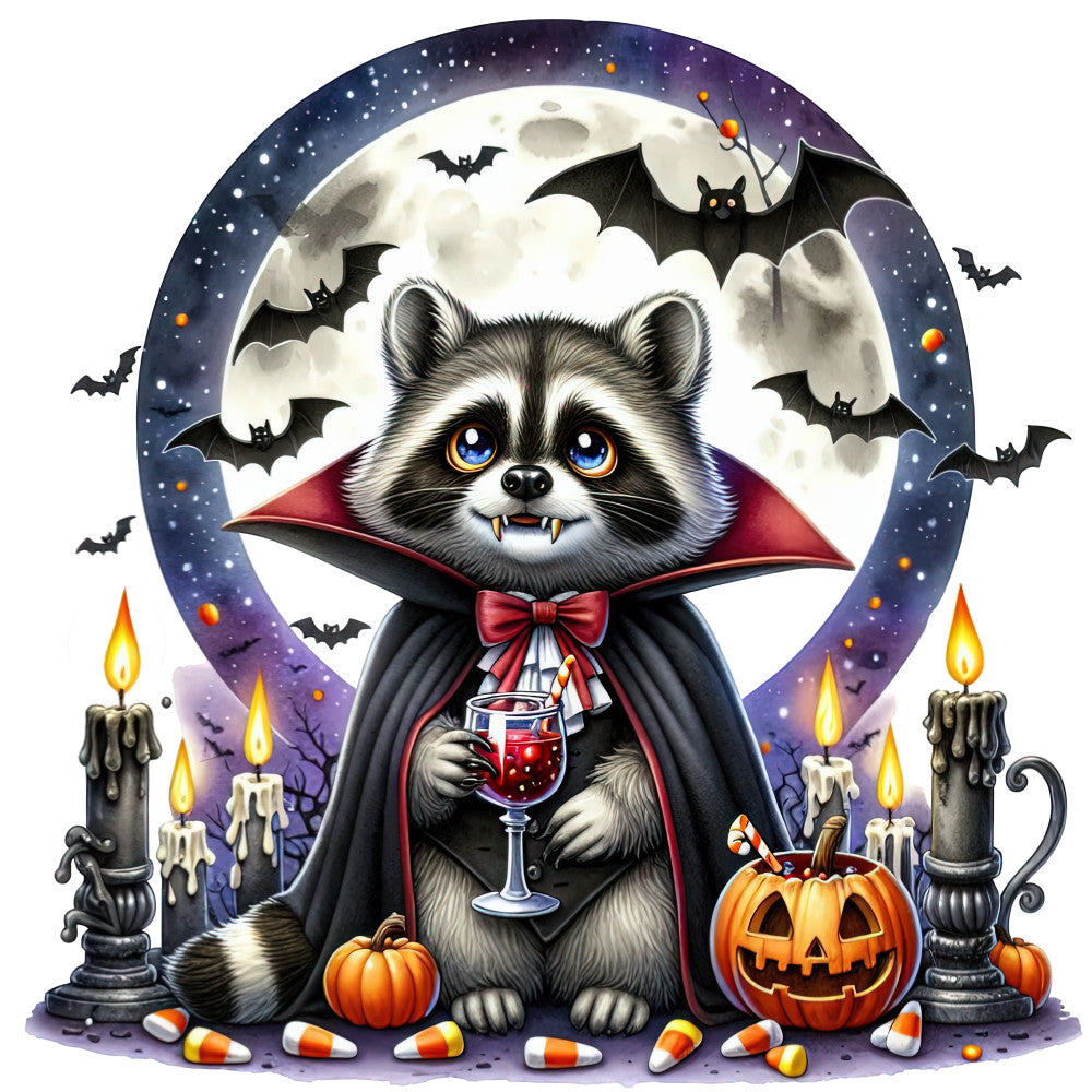 Halloween Wonder Animals Fabric Panel 97