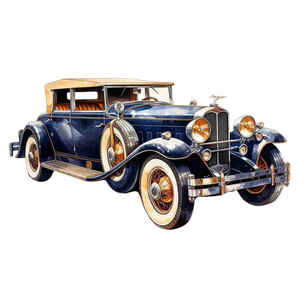 Vintage Cars Fabric Panel 35