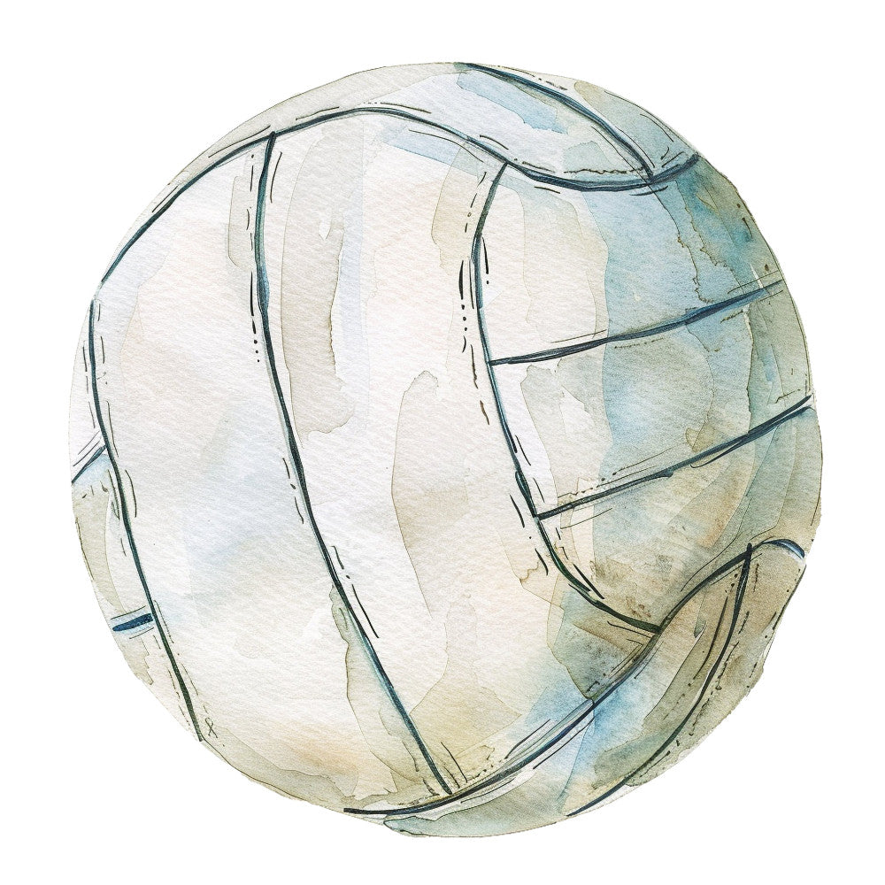 watercolor, basketball, sports, geometric, abstract, ink sketch, sage green, pale blue, cream, tan, beige, neutral, modern, athletic, ball, line drawing, hand-painted, sketch style, contemporary, minimalist, boys, blue-green, soft watercolor, sports-themed, casual, illustration style, light colors, muted tones, youth