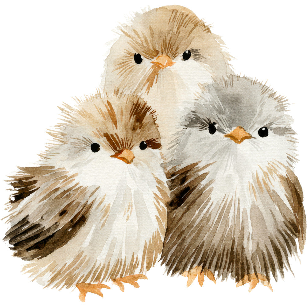 Rustic Barnyard Birds Fabric Panel 21