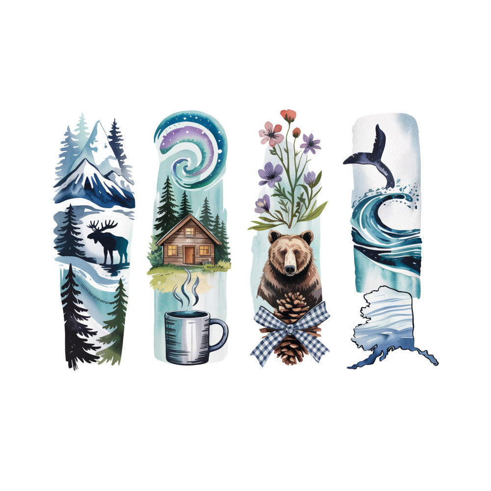 Brushstroke State Fabric Panel 19