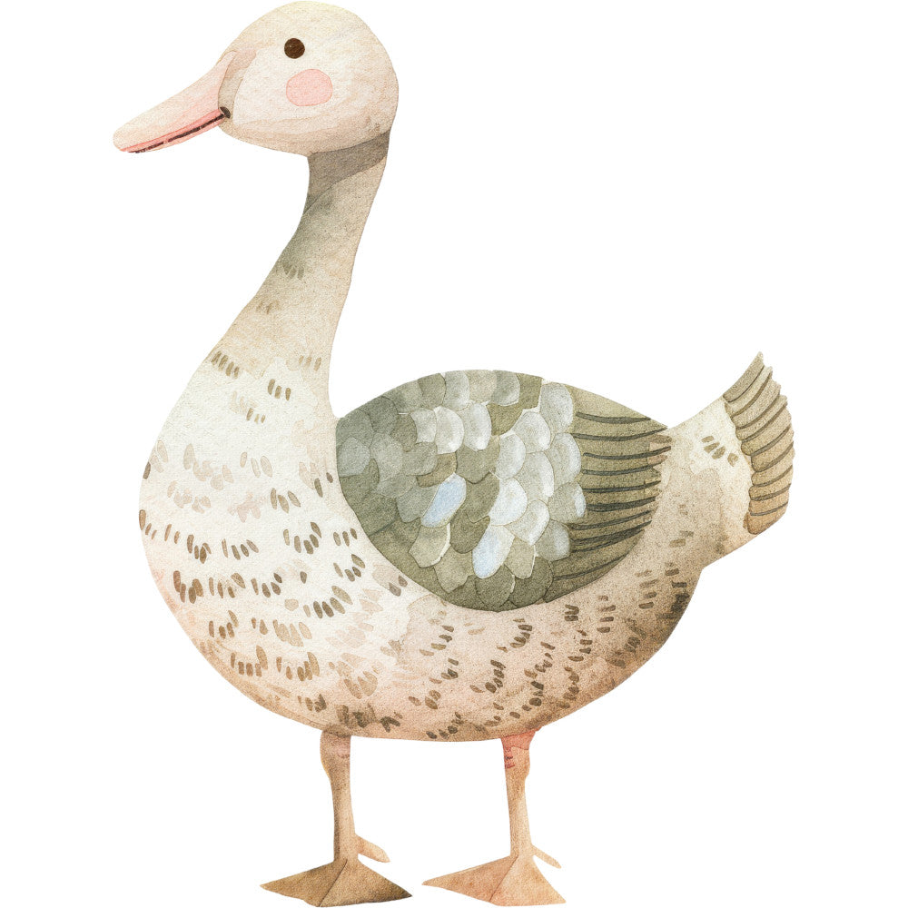 Watercolor Farm Fabric Panel 73