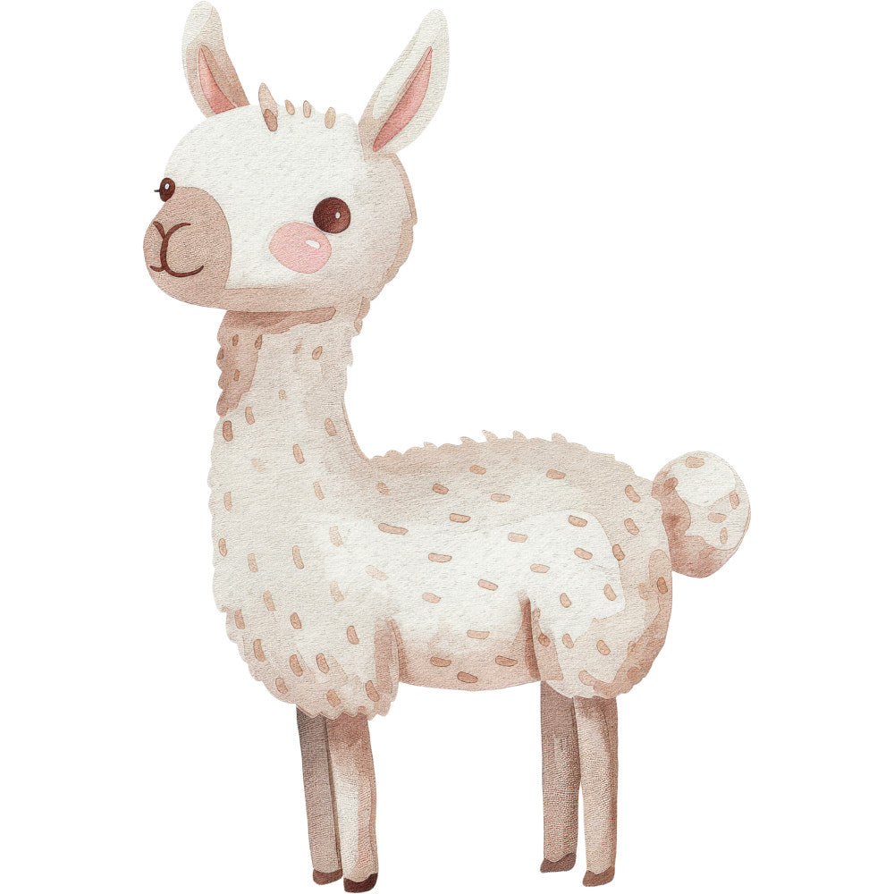 Watercolor Farm Fabric Panel 55