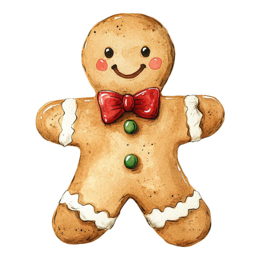 Christmas Gingerbread Man Fabric Panel 20