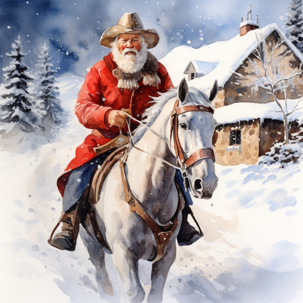 A Country Christmas Fabric Panel 45