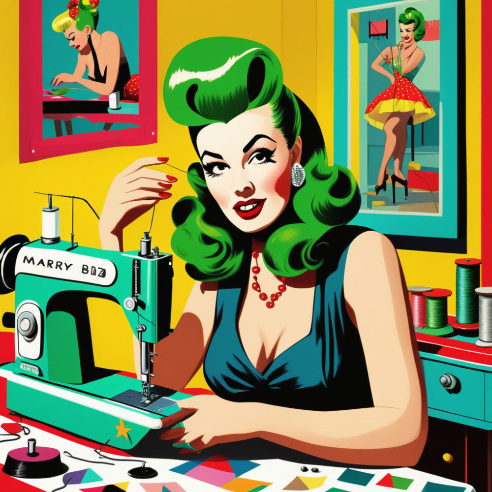 Pop Art Sewing Fabric Panel 8