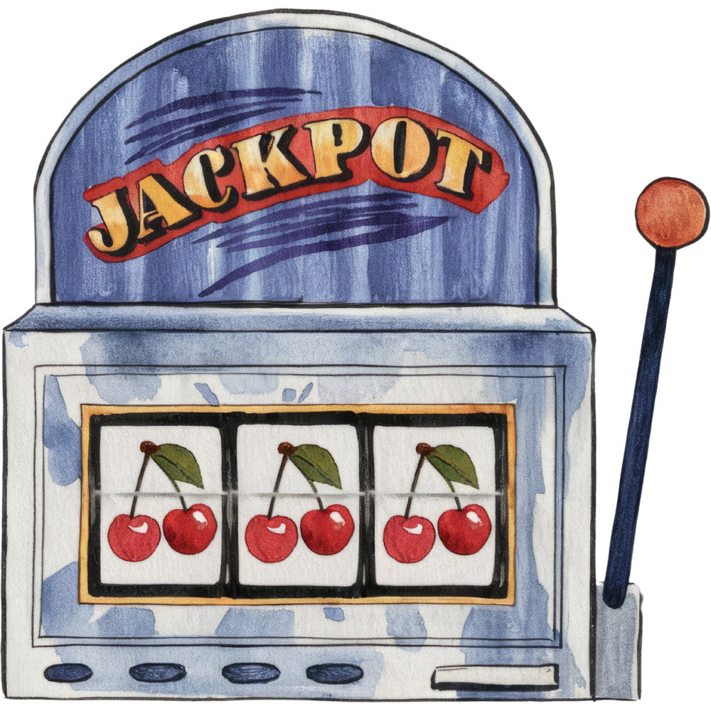 Watercolor Casino Fabric Panel 32