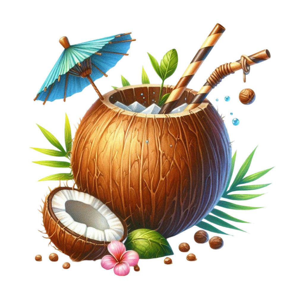 Tiki Cups Fabric Panel 18