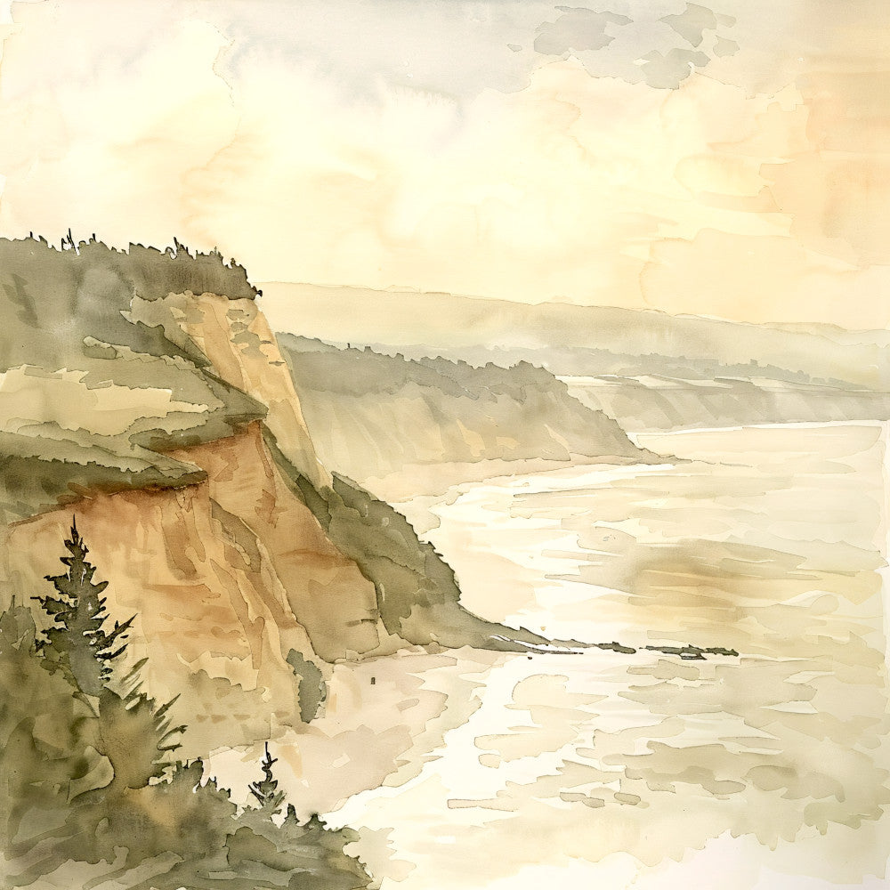 Normandy Travel Art Fabric Panel 9