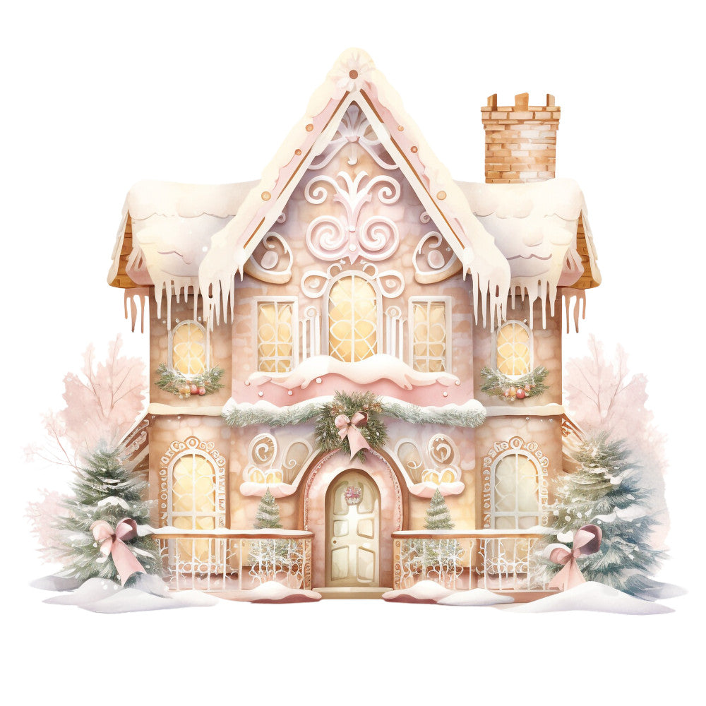 A Golden Christmas Fabric Panel 22