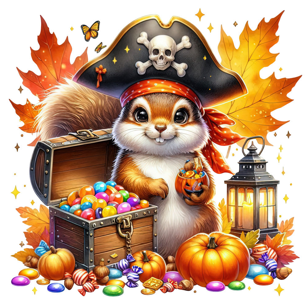 Halloween Wonder Animals Fabric Panel 74