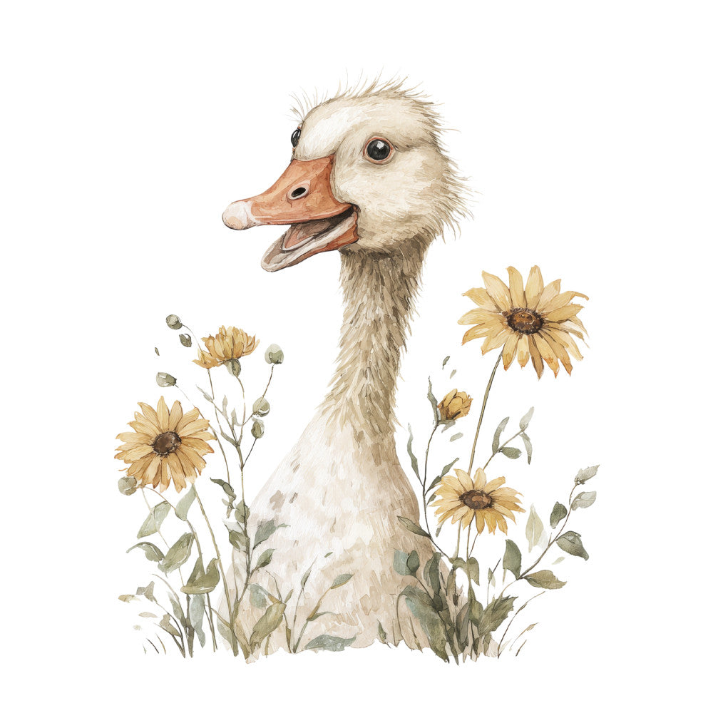 Vintage Silly Goose Fabric Panel 34