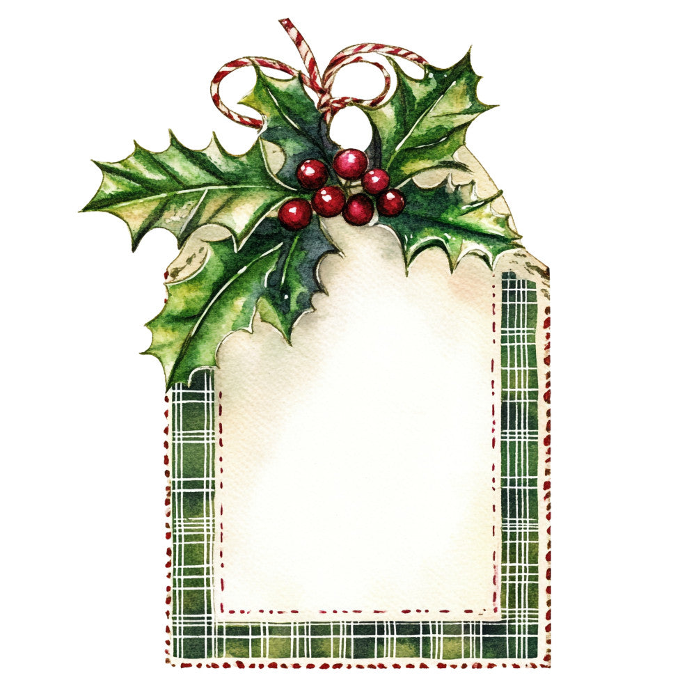 Green Christmas Fabric Panel 1