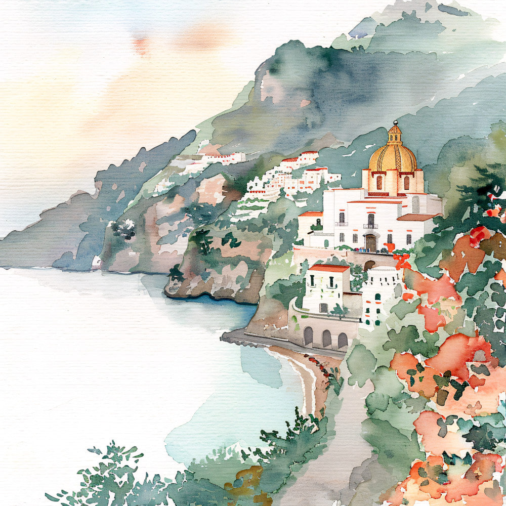 Italy Travel Art Fabric Panel 2