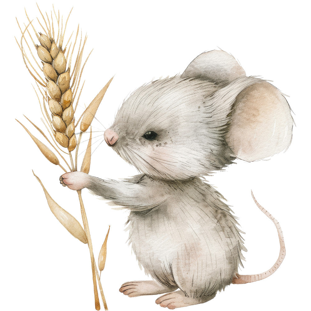 Watercolor Farm Fabric Panel 102