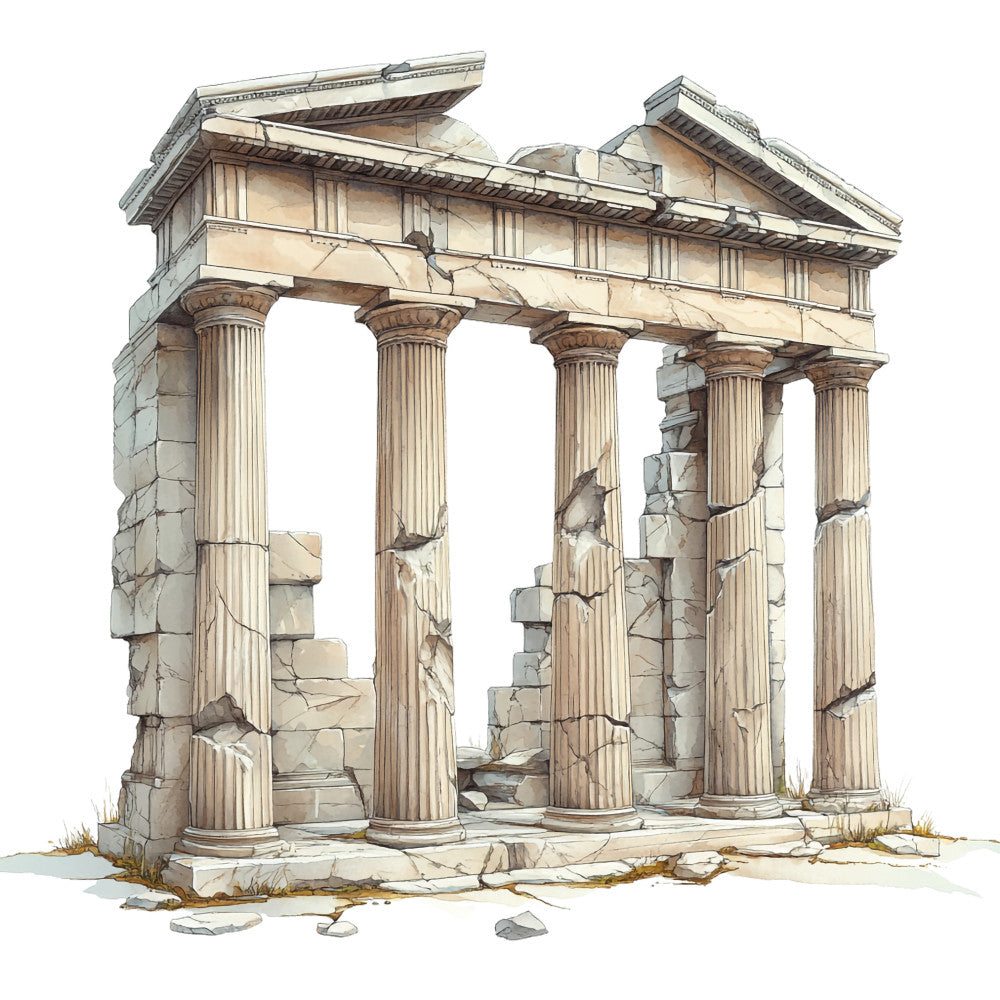 Ancient Greece Fabric Panel 37