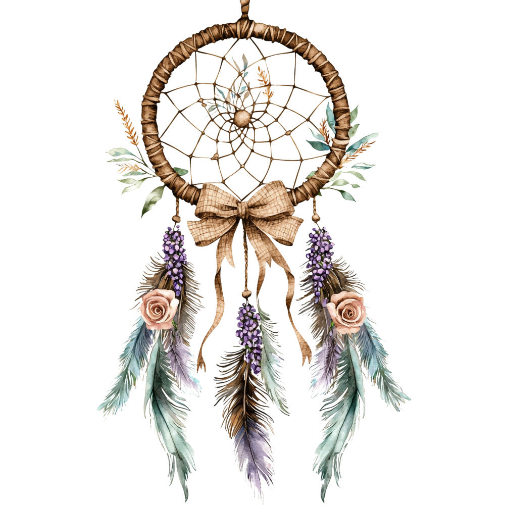 Floral Dreamcatcher Fabric Panel 10