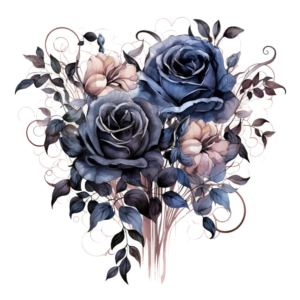 Gothic Floral Fabric Panel 10