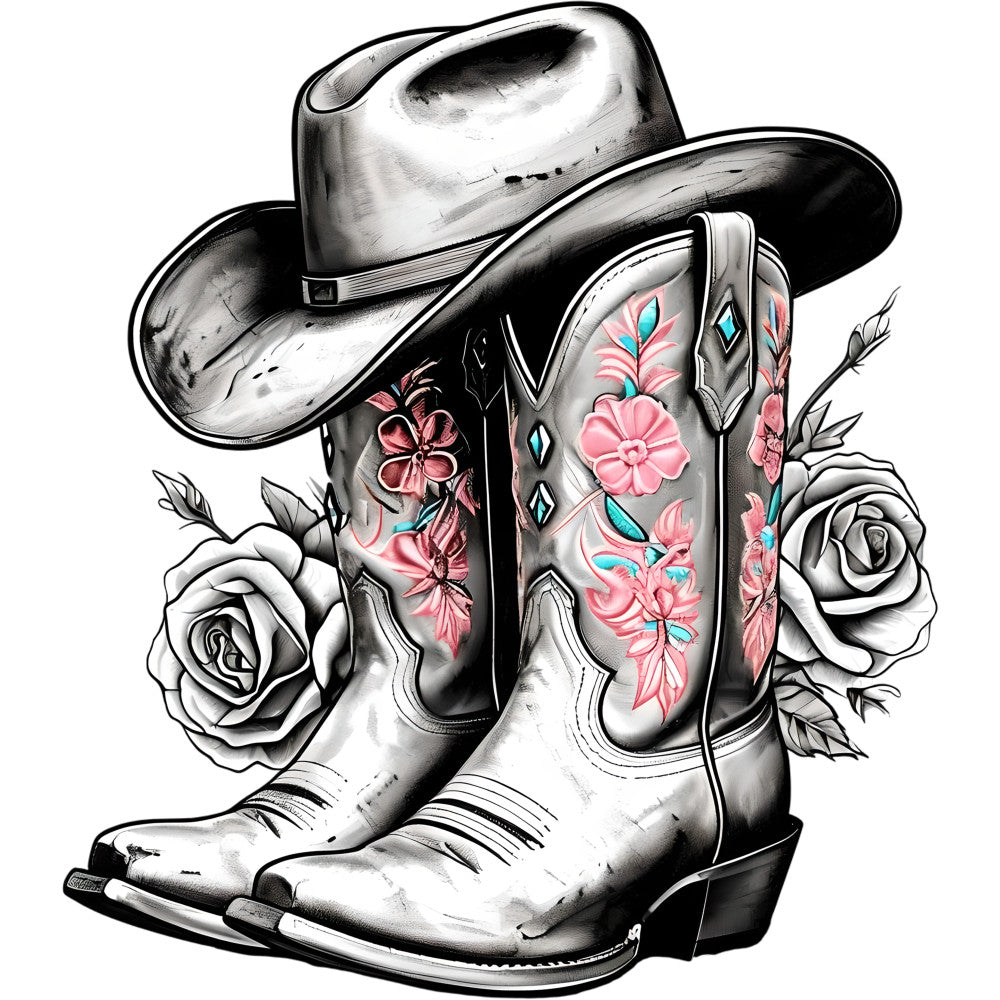 Coquette Cowgirl Fabric Panel 17