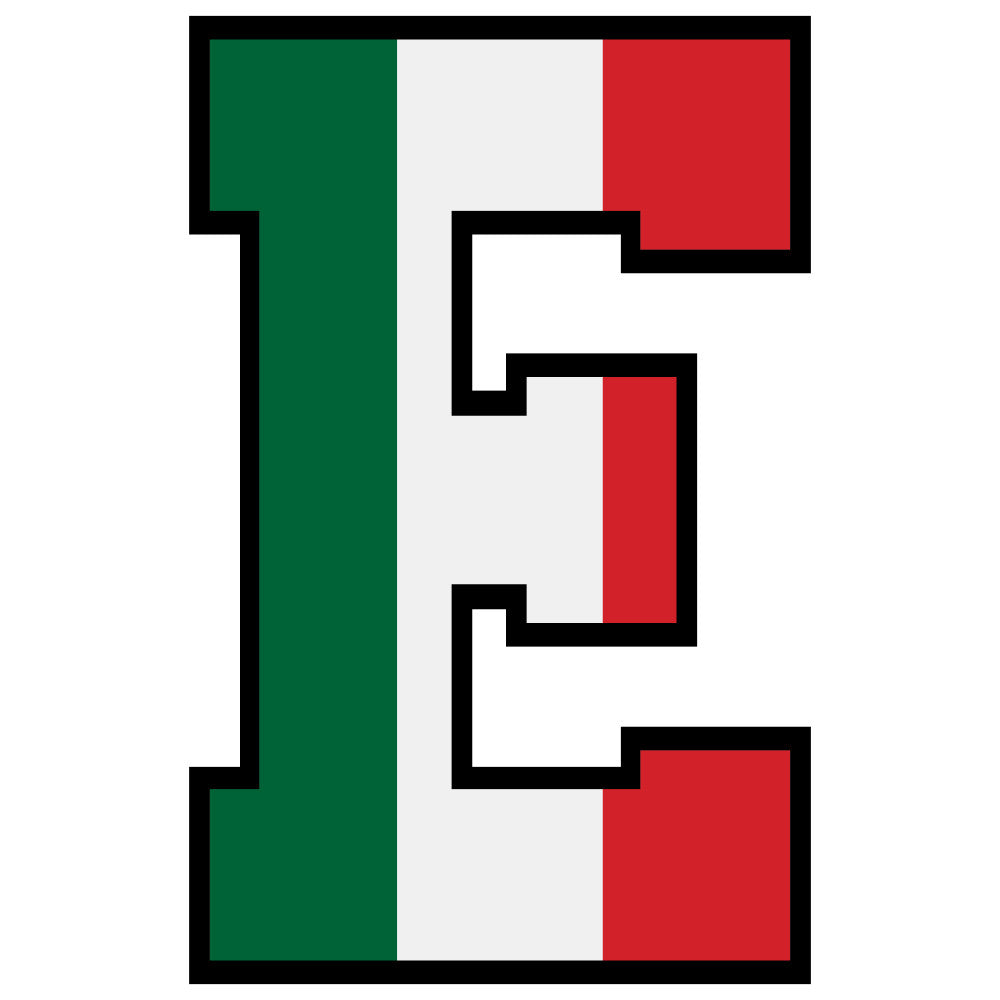 green, white, red, letter e, mexican flag colors, alphabet, educational, bold lettering, fabric panel, quilting, cotton, patriotic, national colors, geometric, block letter, children's fabric, learning material, tricolor design, sewing project