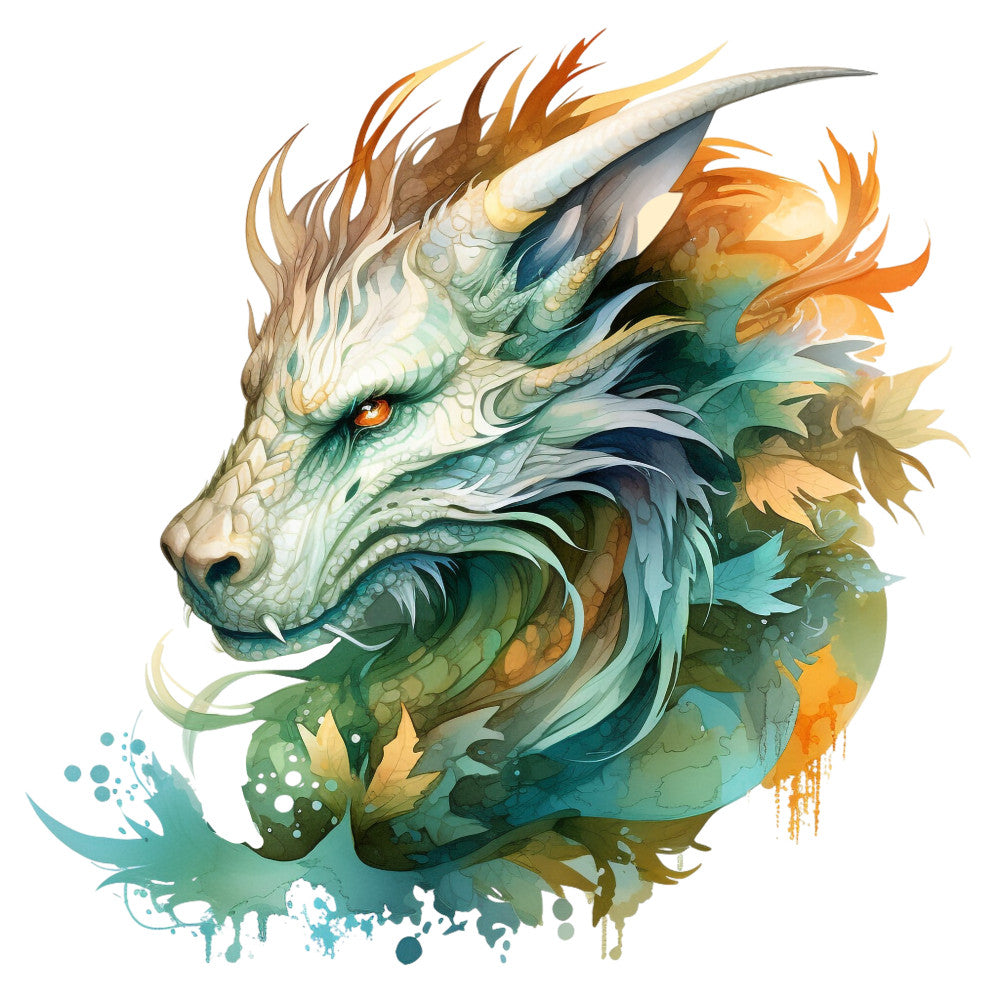 Elemental Dragons Fabric Panel 26