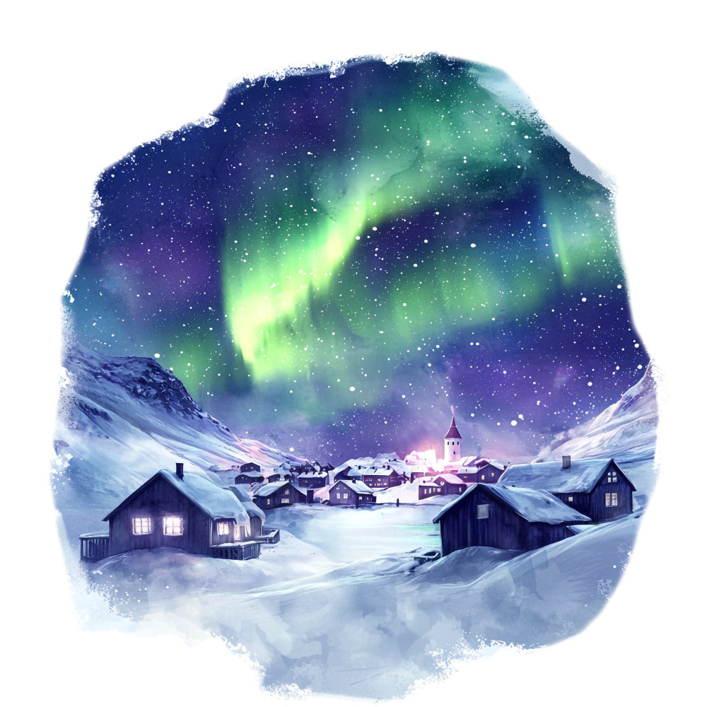 Greenland Landscape Fabric Panel 21