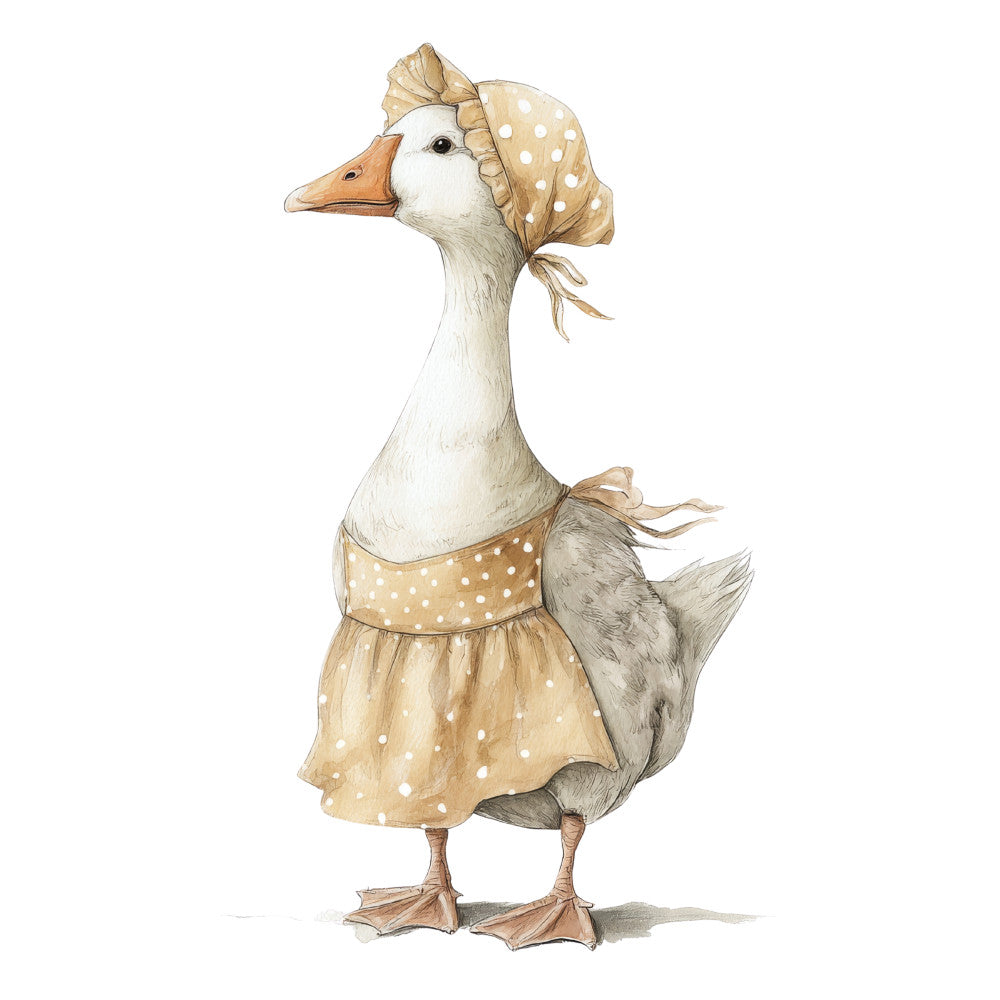 Vintage Silly Goose Fabric Panel 26