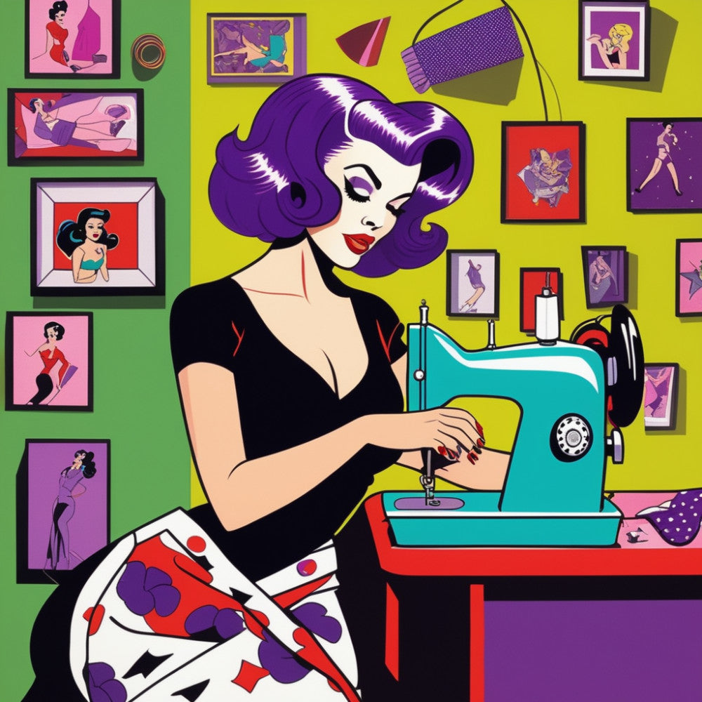 Pop Art Sewing Fabric Panel 10