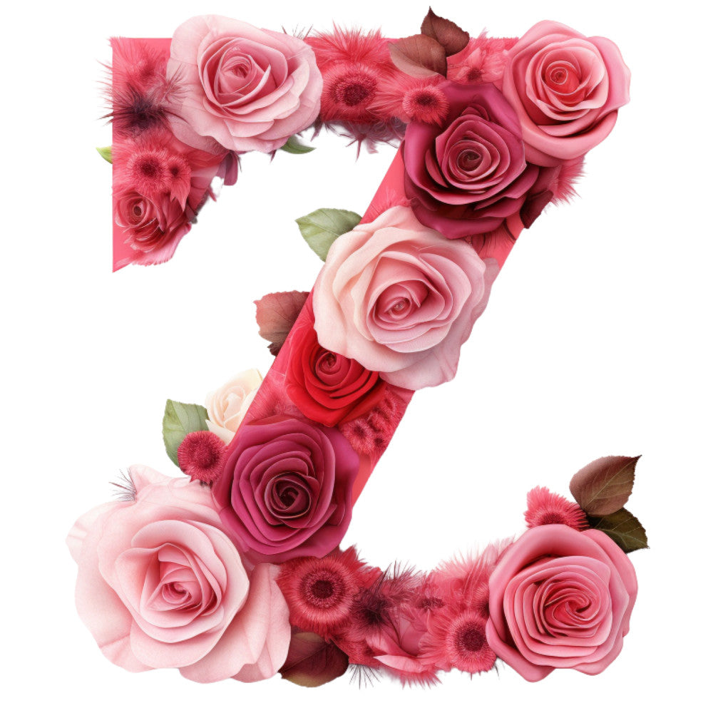 Rose Alphabet Fabric Panel 22