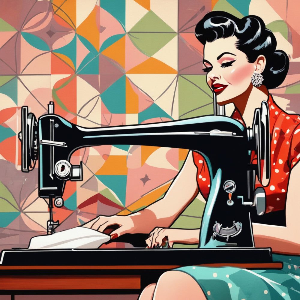 Sewing Ladies Fabric Panel 14