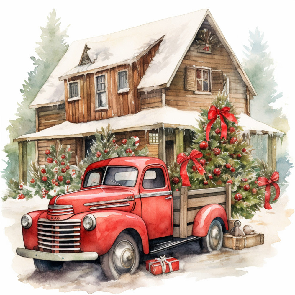 A Country Christmas Fabric Panel 30